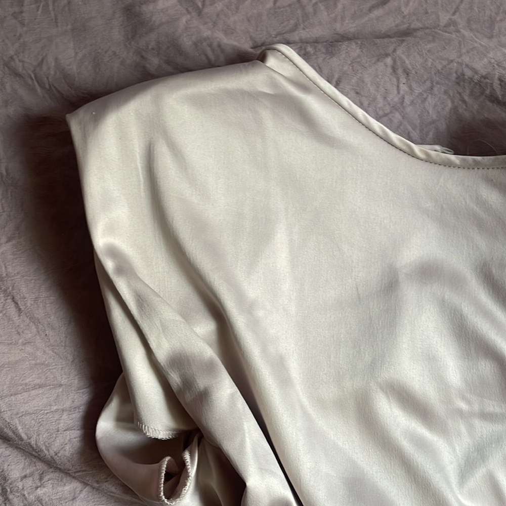 Brand New Zara Silk Crop Top - Picture 2 of 3